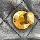 シャネル CHANEL マトラッセ シングルフラップ ブラック GD金具 ラム レディース ショルダーバッグ
