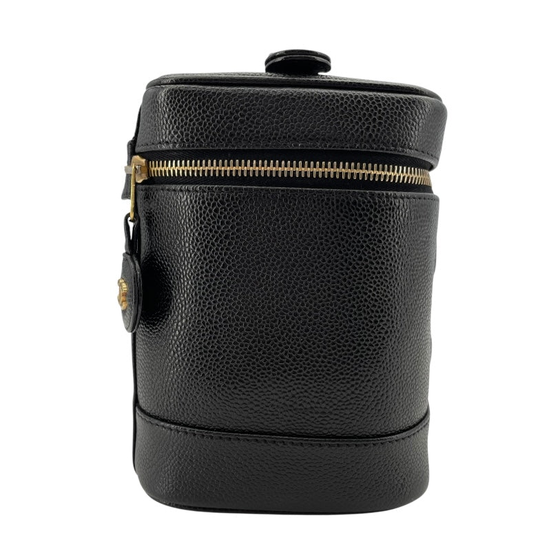 シャネル CHANEL バニティ A01998 7番台 ブラック ゴールド金具