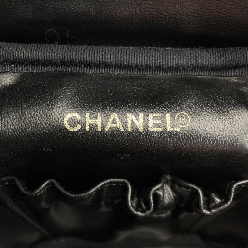 シャネル CHANEL バニティ A01998 3番台 ブラック ゴールド金具 キャビアスキン レディース ハンドバッグ