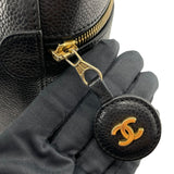 シャネル CHANEL バニティ A01998 3番台 ブラック ゴールド金具 キャビアスキン レディース ハンドバッグ