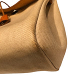 エルメス HERMES エールバッグアドPM □B刻 ナチュラル トワル・レザー レディース リュック・デイパック
