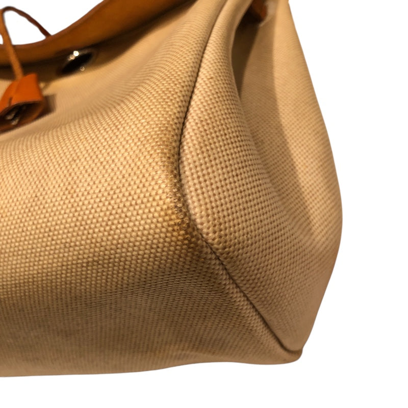 エルメス HERMES エールバッグアドPM □B刻 ナチュラル トワル・レザー レディース リュック・デイパック
