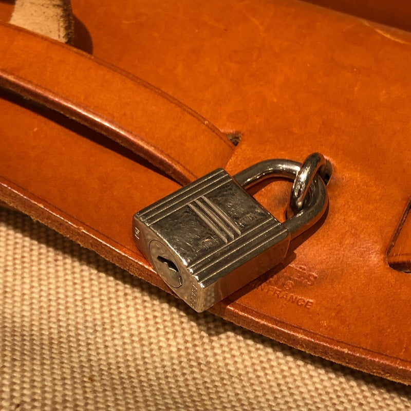 エルメス HERMES エールバッグアドPM □B刻 ナチュラル トワル・レザー レディース リュック・デイパック