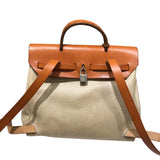 エルメス HERMES エールバッグアドPM □B刻 ナチュラル トワル・レザー レディース リュック・デイパック