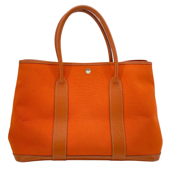 エルメス HERMES ガーデンパーティPM □I刻 ポティロン SV金具 トワル レディース ハンドバッグ