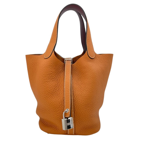 美品　HERMES ピコタン　ロックPM エルメス HERMES ピコタンロックエクラPM A刻 トフィxボルドー