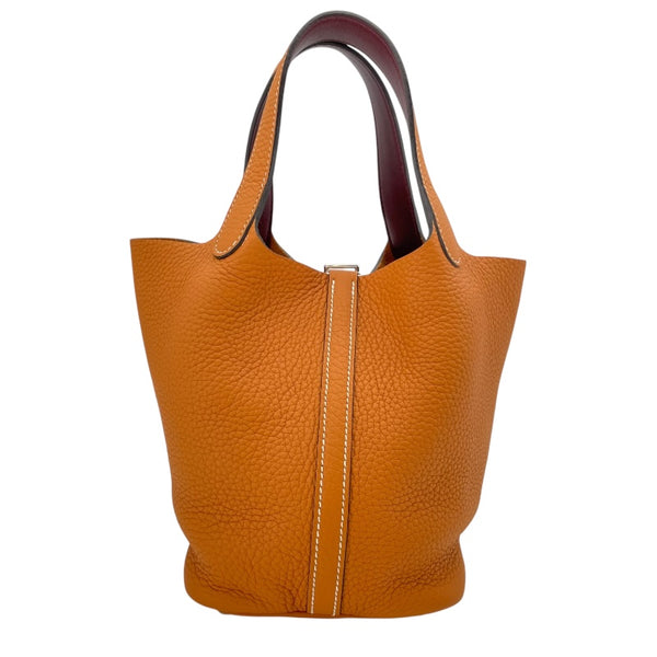 エルメス HERMES ピコタンロックエクラPM A刻 トフィxボルドー SV金具 トリヨン/スイフト レディース ハンドバッグ