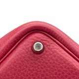 エルメス HERMES ピコタンロックPM T刻 ルビー SV金具 トリヨン レディース ハンドバッグ