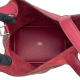エルメス HERMES ピコタンロックPM T刻 ルビー SV金具 トリヨン レディース ハンドバッグ