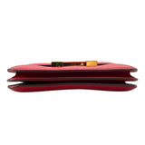 エルメス HERMES コンスタンス3ミニ C刻 ルージュカザック GD金具 エバーカラー レディース ショルダーバッグ