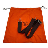 エルメス HERMES アカプルコオディナトゥー ブラウン SV金具 トワル/ツェブロン メンズ ショルダーバッグ