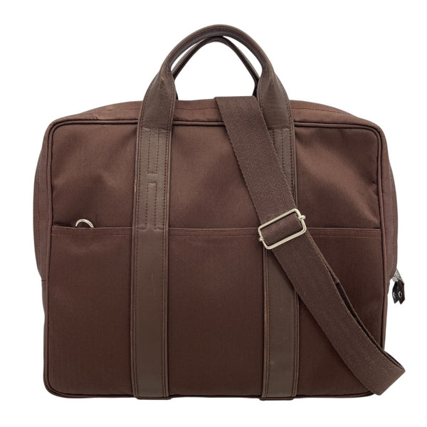 エルメス HERMES アカプルコオディナトゥー ブラウン SV金具 トワル/ツェブロン メンズ ショルダーバッグ