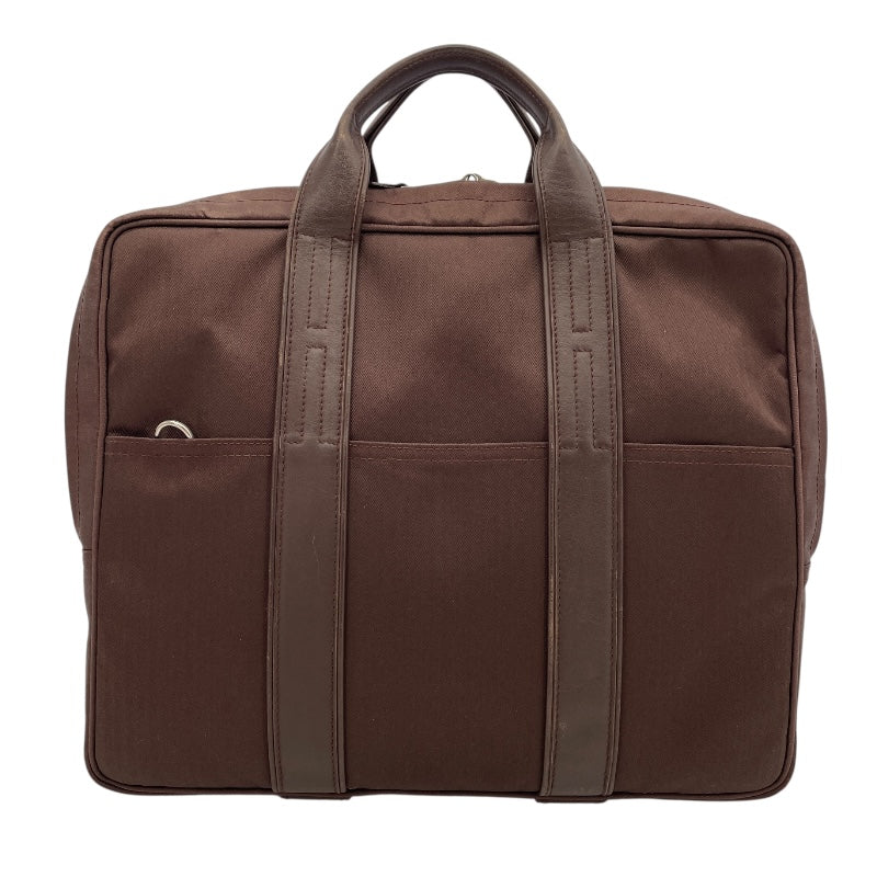 エルメス HERMES アカプルコオディナトゥー ブラウン SV金具 トワル/ツェブロン メンズ ショルダーバッグ