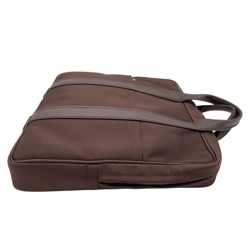 エルメス HERMES アカプルコオディナトゥー ブラウン SV金具 トワル/ツェブロン メンズ ショルダーバッグ