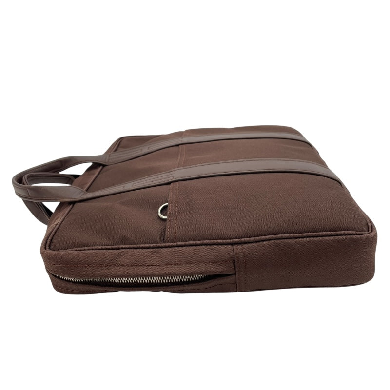 エルメス HERMES アカプルコオディナトゥー ブラウン SV金具 トワル/ツェブロン メンズ ショルダーバッグ