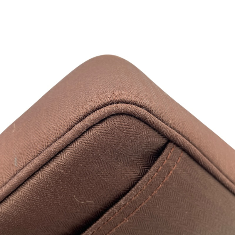 エルメス HERMES アカプルコオディナトゥー ブラウン SV金具 トワル/ツェブロン メンズ ショルダーバッグ