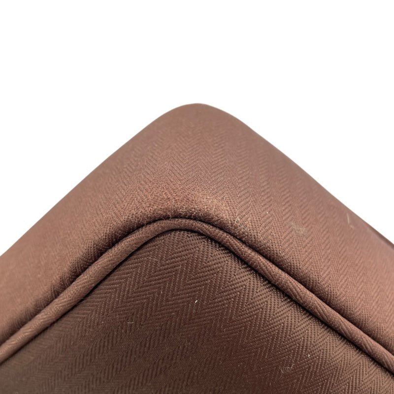 エルメス HERMES アカプルコオディナトゥー ブラウン SV金具 トワル/ツェブロン メンズ ショルダーバッグ