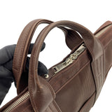 エルメス HERMES アカプルコオディナトゥー ブラウン SV金具 トワル/ツェブロン メンズ ショルダーバッグ