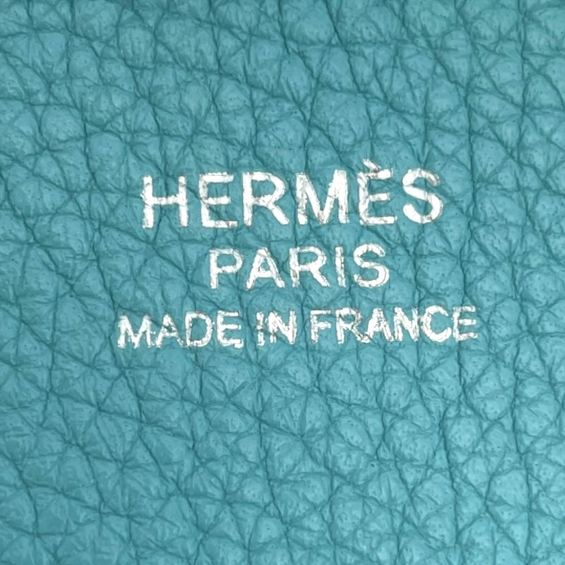 エルメス HERMES エヴリン3PM T刻印 ブルーサンシール シルバー金具 トリヨン レディース ショルダーバッグ