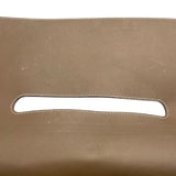エルメス HERMES ヴァルパラインGM エトゥープ SV金具 トワル/ツェブロン メンズ ハンドバッグ