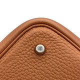 エルメス HERMES ピコタンロックMM カザック Y刻 ルージュクーｘゴールド SV金具 トリヨン レディース ハンドバッグ