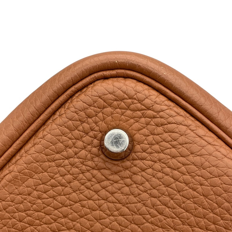 エルメス HERMES ピコタンロックMM カザック Y刻 ルージュクーｘゴールド SV金具 トリヨン レディース ハンドバッグ