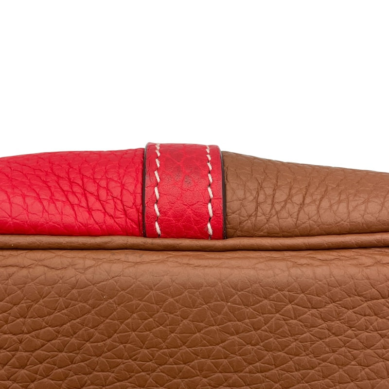 エルメス HERMES ピコタンロックMM カザック Y刻 ルージュクーｘゴールド SV金具 トリヨン レディース ハンドバッグ