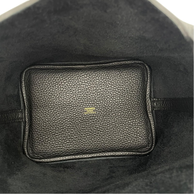 エルメス HERMES ピコタンロックPM W刻印 ブラック GD金具 トリヨン レディース ハンドバッグ