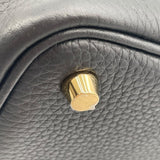 エルメス HERMES ピコタンロックPM W刻印 ブラック GD金具 トリヨン レディース ハンドバッグ