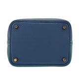 エルメス HERMES ピコタンロック PM カザック Ｄ刻 ヴェールボスフォールｘディープブルー GD金具 トリヨン レディース ハンドバッグ