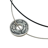 エルメス HERMES サークルプレートネックレス シルバー メタル アクセサリー