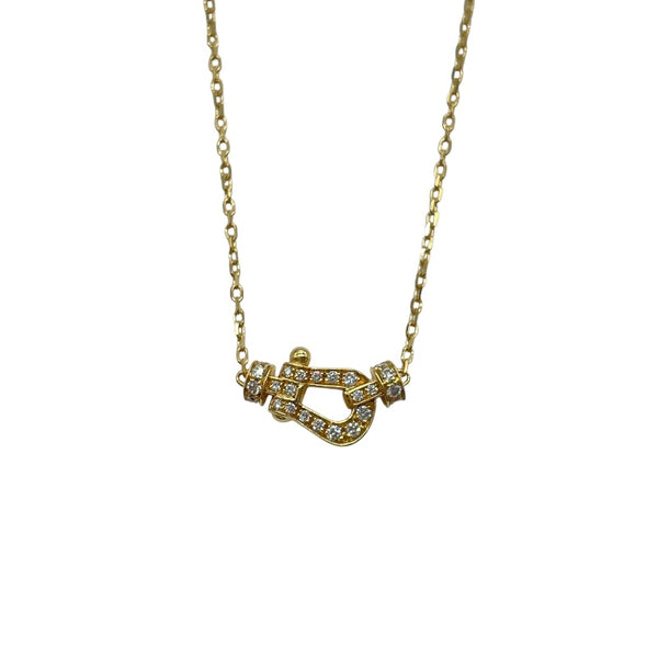 フレッド FRED フォース10ダイヤネックレス スモール K18YG ジュエリー