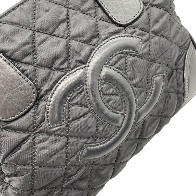 シャネル CHANEL パリニューヨークライントート A33100 ブラック SV金具 ナイロン レディース トートバッグ