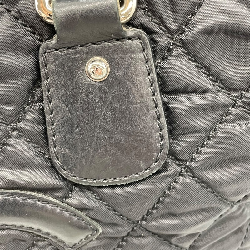 シャネル CHANEL パリニューヨークライントート A33100 ブラック SV金具 ナイロン レディース トートバッグ