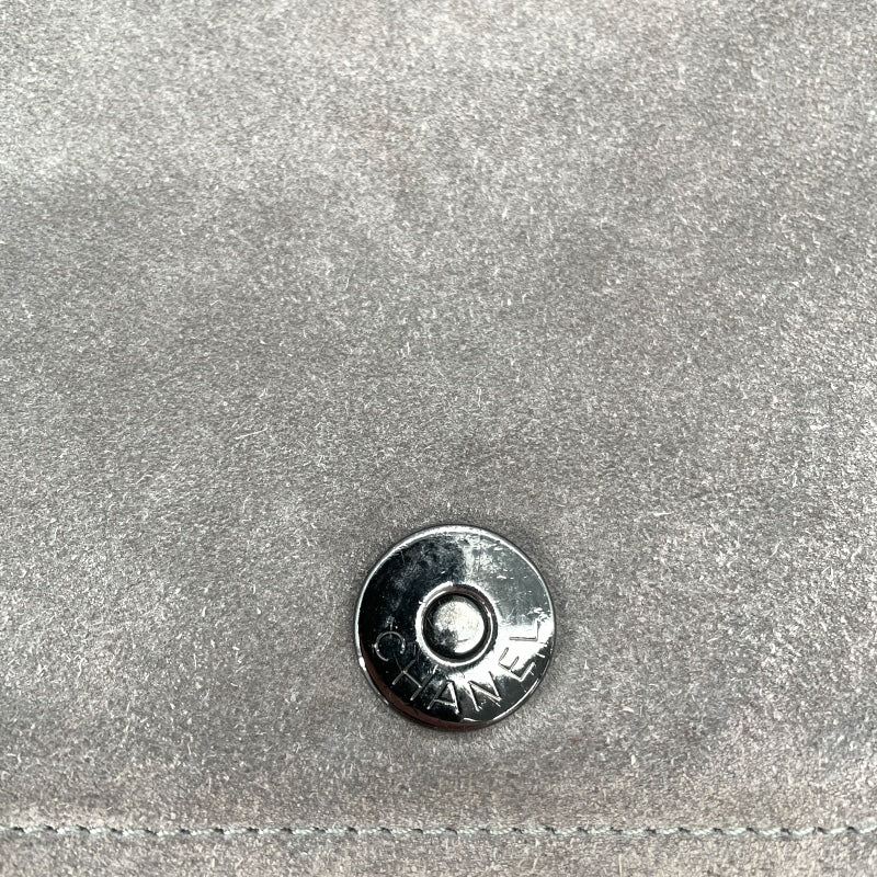 シャネル CHANEL ココマーク チェーンショルダー グレ スエード/ムートン レディース ショルダーバッグ