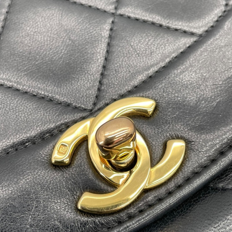 シャネル CHANEL ダイアナ22 A01164 ブラック GD金具 ラムスキン レディース ショルダーバッグ