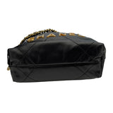 シャネル CHANEL CHANEL22ミニ AS3980 ブラック GD金具 シャイニーカーフ レディース ショルダーバッグ