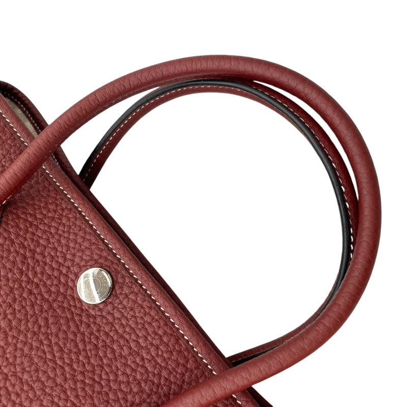 エルメス HERMES ガーデンパーティーTPM B刻 ルージュアッシュ ネゴンダ レディース ハンドバッグ