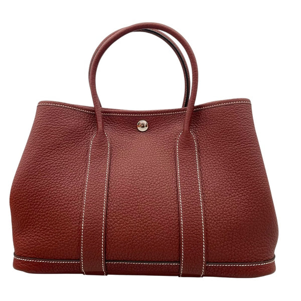 エルメス HERMES ガーデンパーティーTPM B刻 ルージュアッシュ ネゴンダ レディース ハンドバッグ
