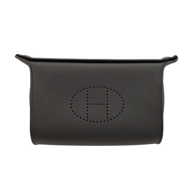 さくら　新品未使用　HERMES エルメス　ヴィドポッシュ パスパス エルメス HERMES ヴィドポッシュ W刻印 ブラック SV金具 トゴ