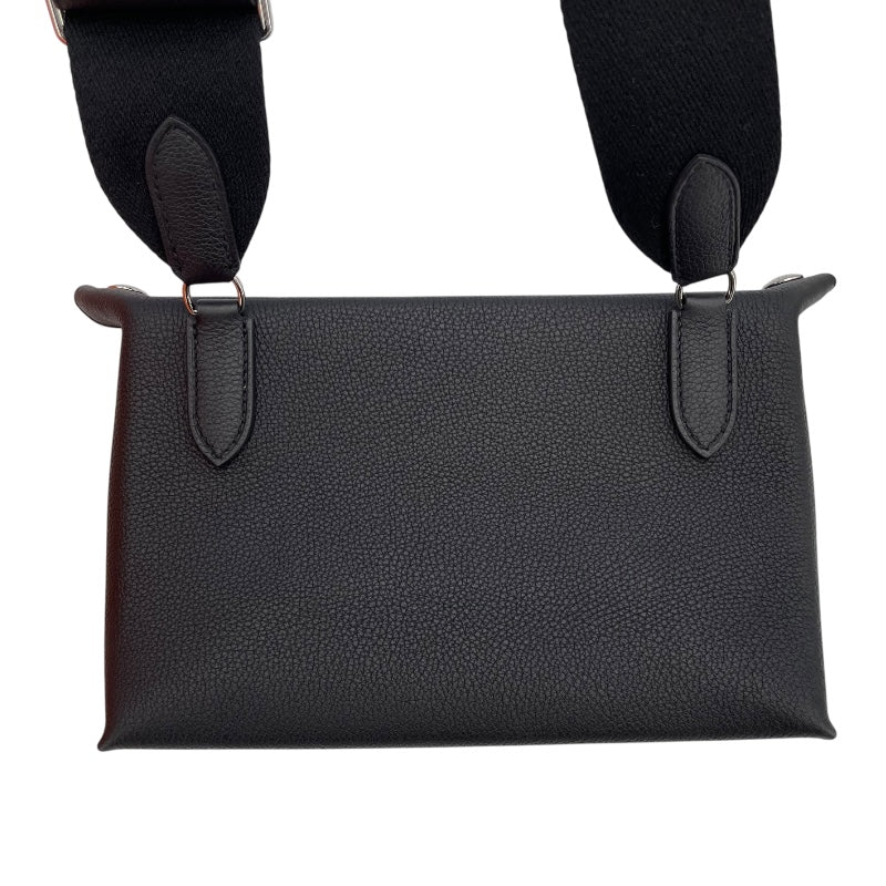 ⭐︎新品・未使用⭐︎ HERMES エルメス　ヴィドポッシュ　黒×黒 エルメス ヴィドポッシュ 黒 ブラック トゴ シルバー金具 【新品