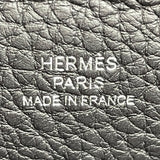 エルメス HERMES ヴィドポッシュ W刻印 ブラック シルバー金具 トゴ レディース ショルダーバッグ