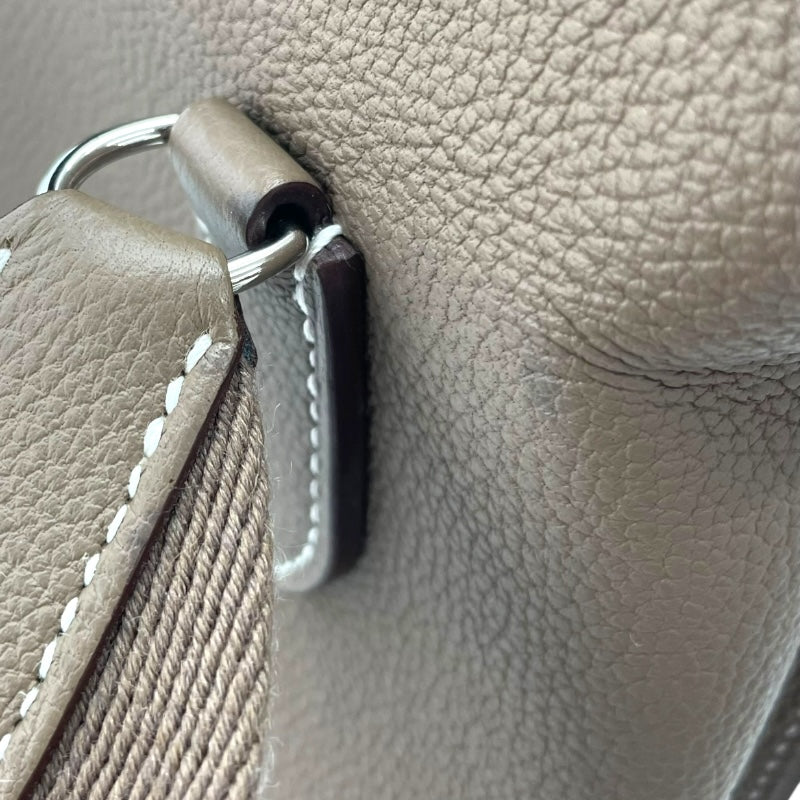 エルメス HERMES ヴィドポッシュ U刻 エトゥープ シルバー金具 トゴ レディース ショルダーバッグ
