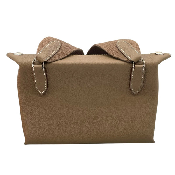 エルメス HERMES ヴィドポッシュ U刻 エトゥープ シルバー金具 トゴ レディース ショルダーバッグ