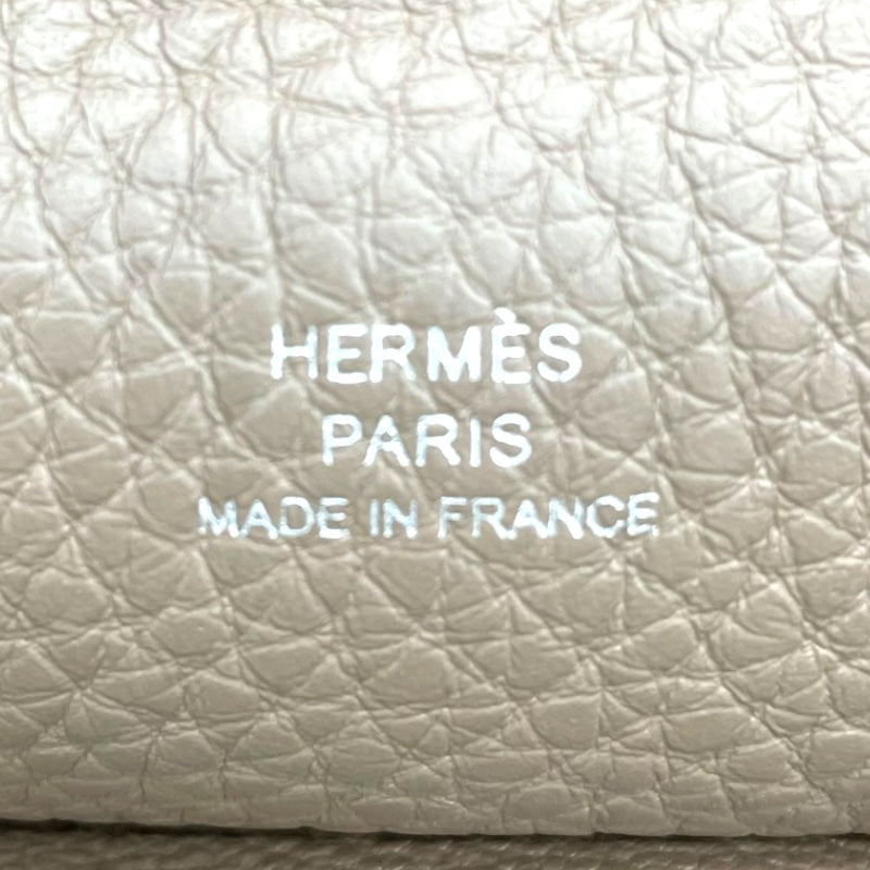 エルメス HERMES ヴィドポッシュ U刻 エトゥープ シルバー金具 トゴ レディース ショルダーバッグ