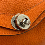 エルメス HERMES リンディミニ U刻印 ブラック ゴールド金具 トリヨンクレマンス レディース ショルダーバッグ