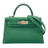 エルメス HERMES ミニケリー W刻 ヴェールヴェルティゴ エレクトラム エプソン レディース ショルダーバッグ