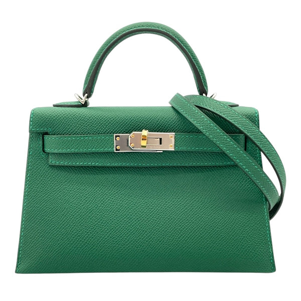 エルメス HERMES ミニケリー W刻 ヴェールヴェルティゴ エレクトラム エプソン レディース ショルダーバッグ