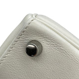 エルメス HERMES ケリー25　内縫い □K刻 ホワイト スイフト レディース ショルダーバッグ