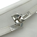 エルメス HERMES ケリー25　内縫い □K刻 ホワイト スイフト レディース ショルダーバッグ